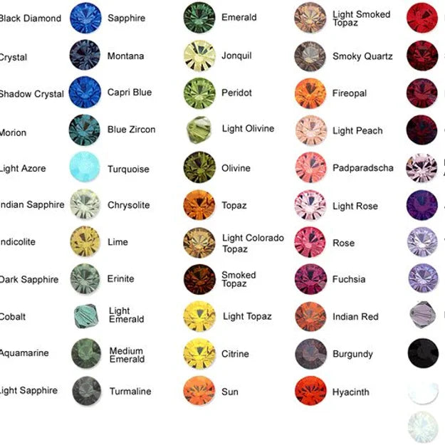 Mini Mixed Colour Gem Ss3 300 Pcs