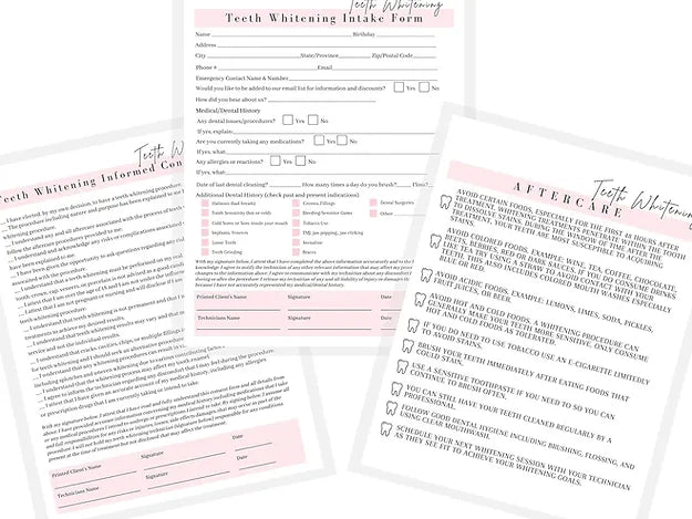 Teeth Whitening Intake Forms