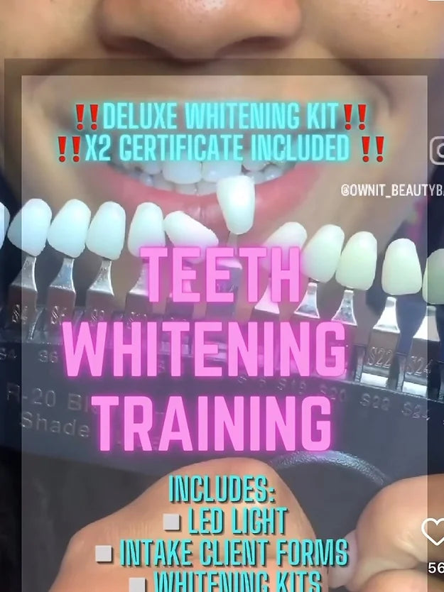 In Person Teeth Whitening & Tooth Gem Bundle Training(1-Day)