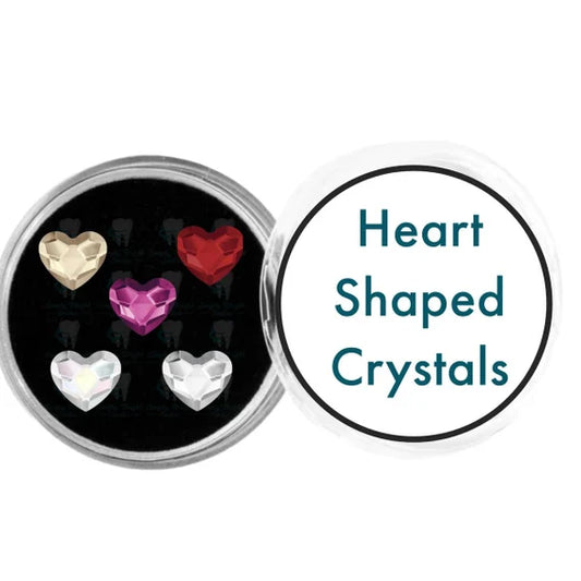 Heart Shaped Gems (6x7mm) 5 pcs