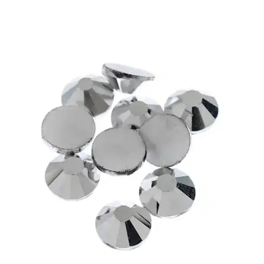 Metallic Silver Gem Ss6 50 Pcs