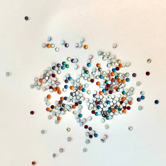 Mini Mixed Colour Gem Ss3 200 Pcs