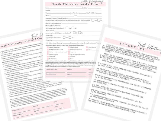 Teeth Whitening Intake Forms